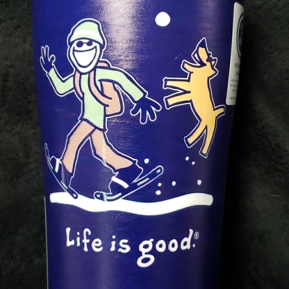 LIFE IS GOOD JAKE SNOWSHOE TERVIS TUMBLER - NEW